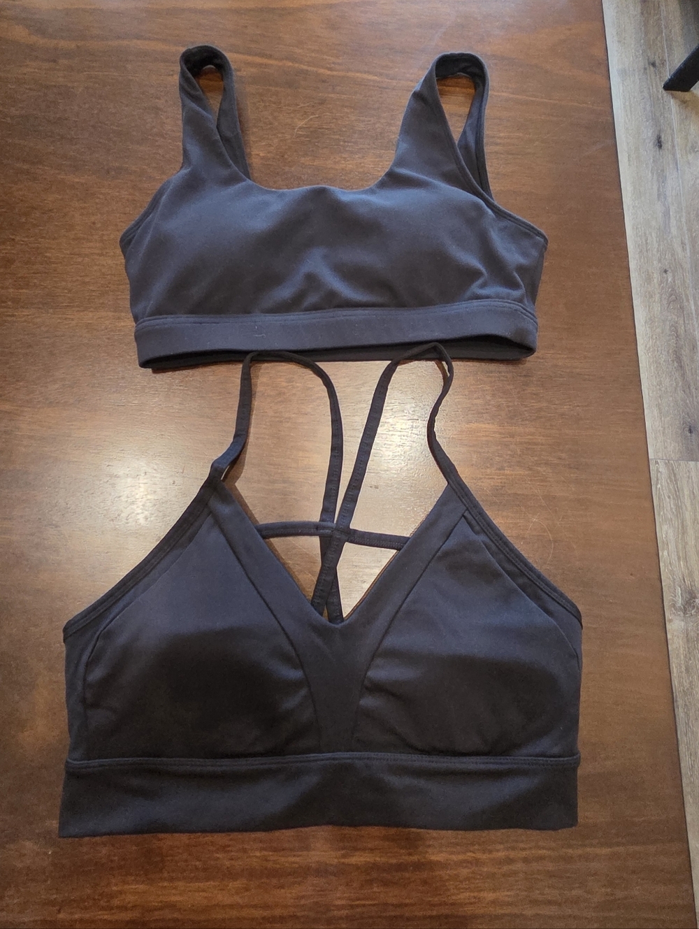 1 Balance Athletica Black Double-Strap Sports Bra And 1 Unknown Brand (Pair)